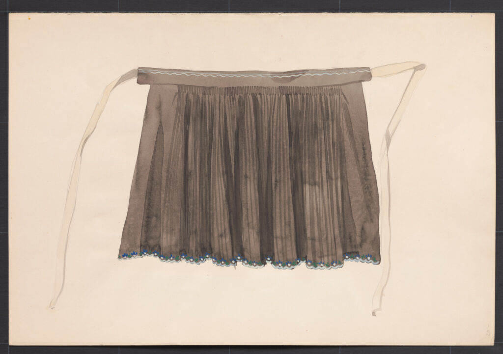 Kresba – zástera zadná