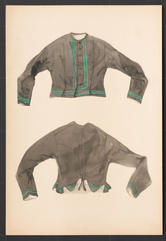 Kresba – kabátik ženský