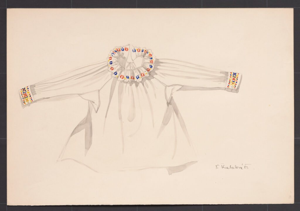 Kresba – košieľka chlapčenská