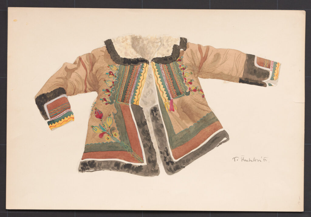 Kresba – kožuch mužský