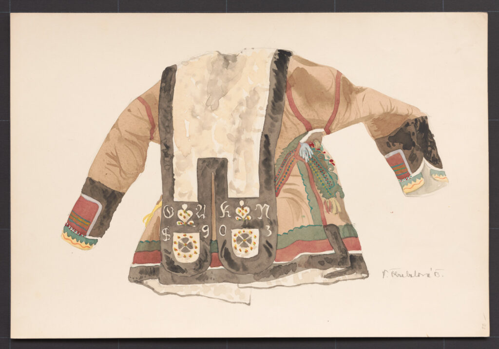 Kresba – kožuch mužský