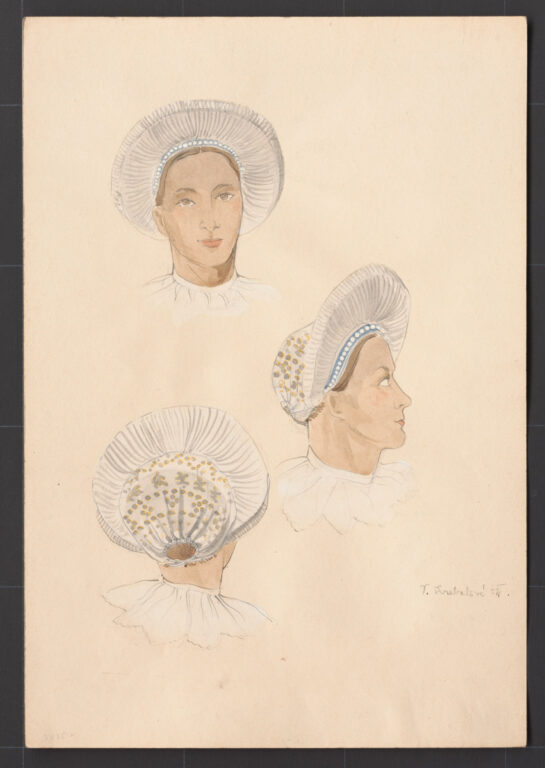 Kresba – čepiec – úprava na hlave