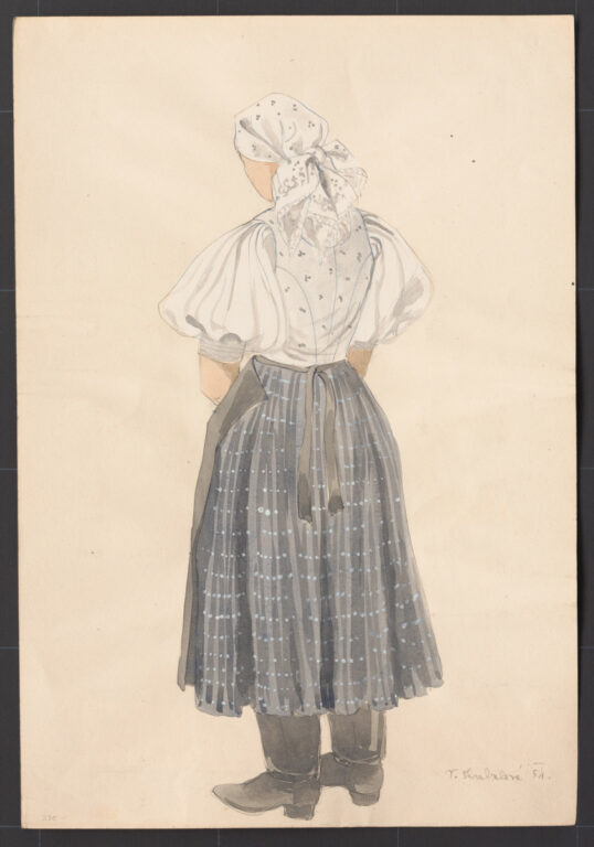 Kresba – odev ženský pracovný