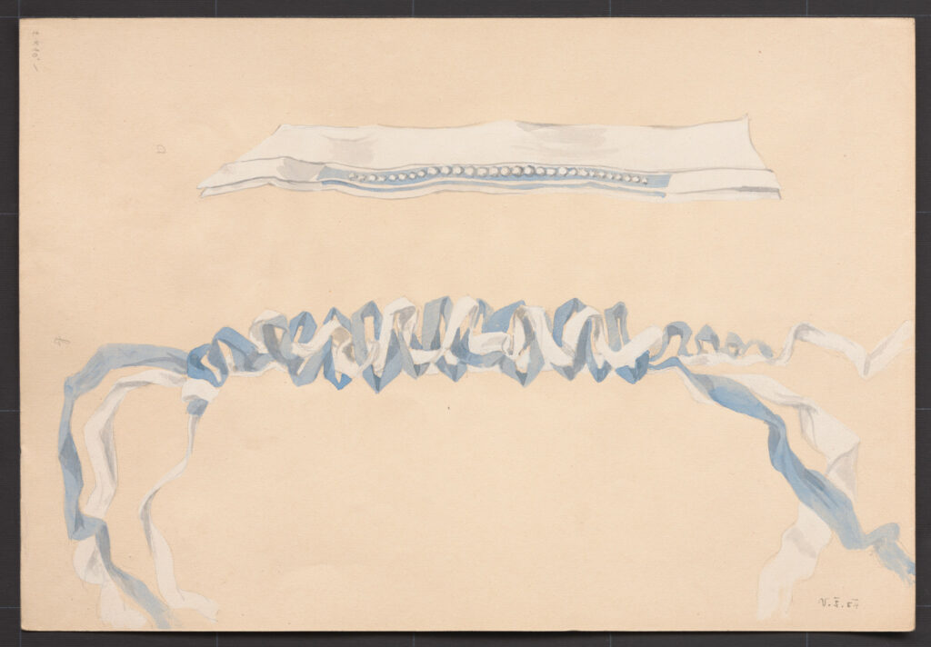 Kresba – účes dievčenský slávnostný – doplnky