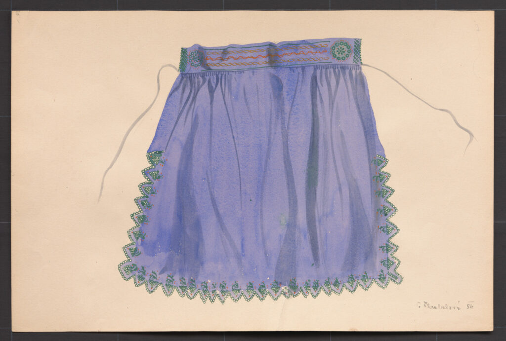 Kresba – zástera sviatočná