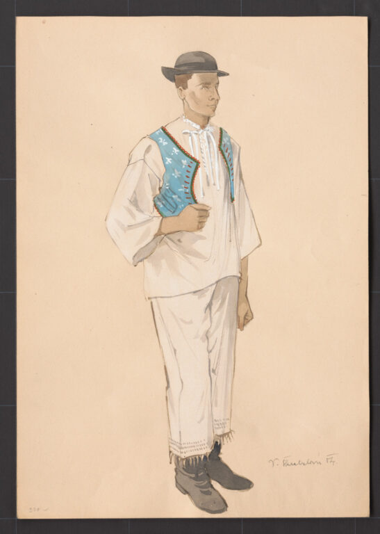 Kresba – odev mužský