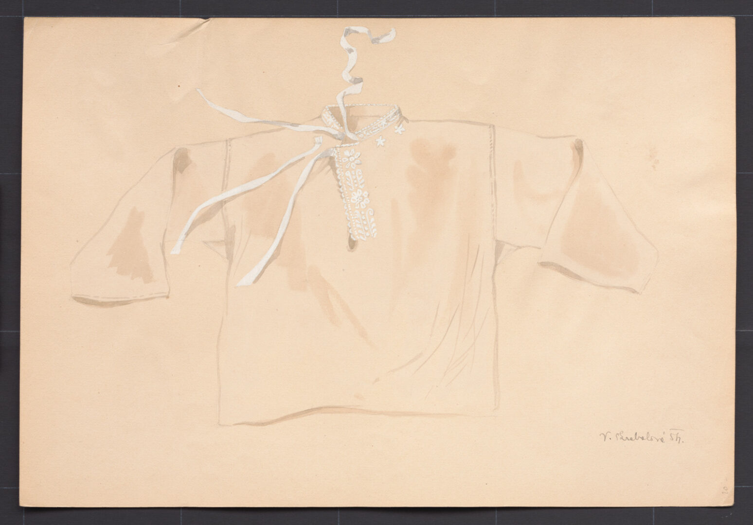 Kresba – košeľa mužská konopná