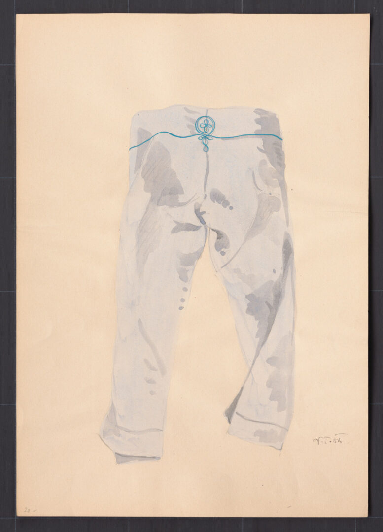 Kresba – nohavice súkenné