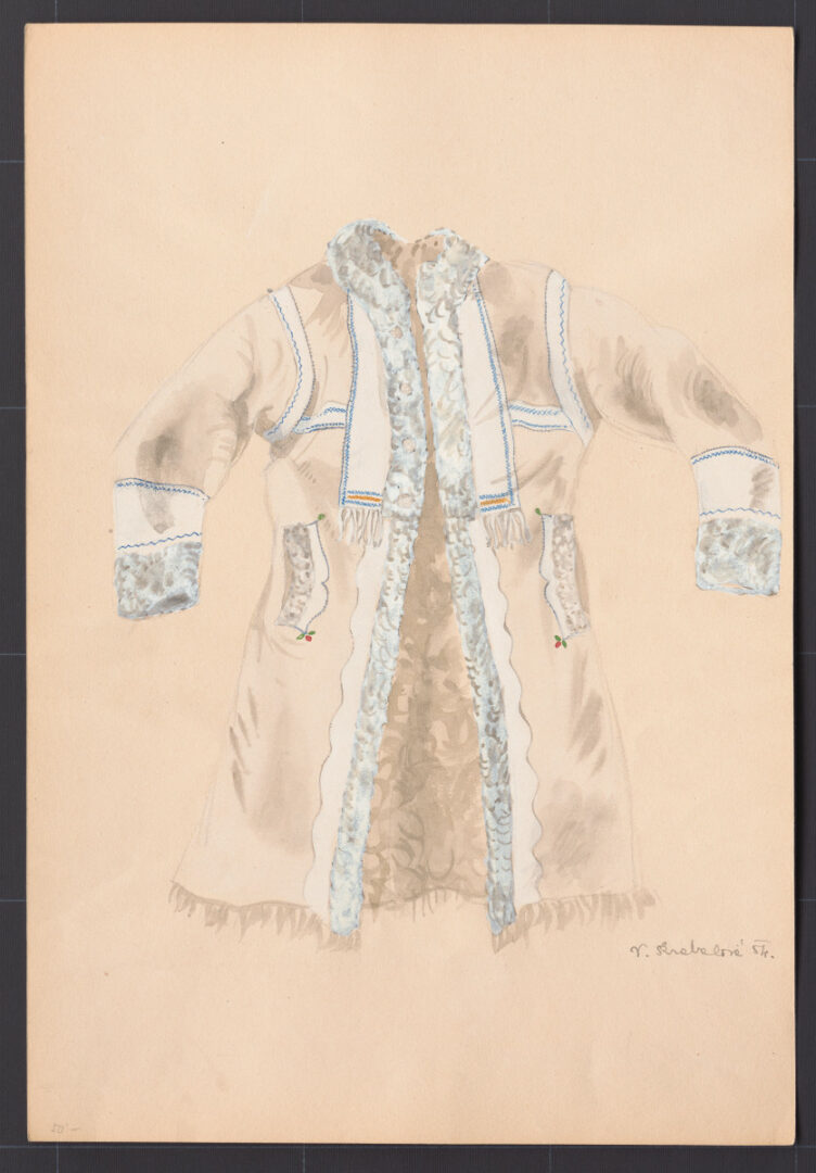 Kresba – kožuch mužský