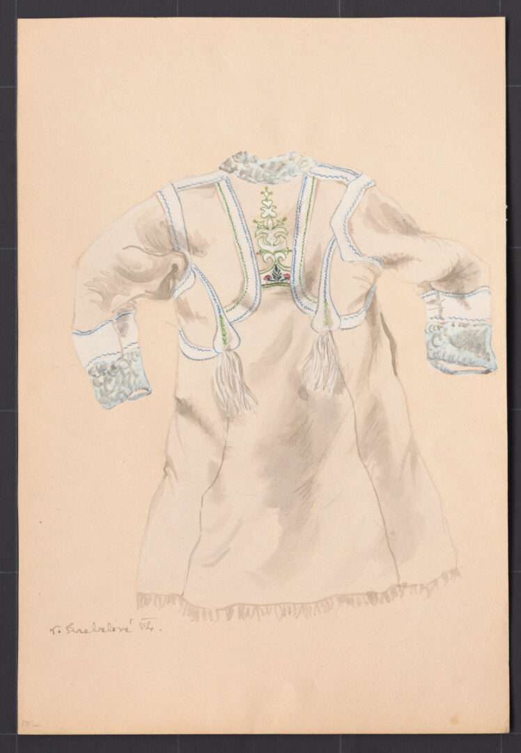 Kresba – kožuch mužský