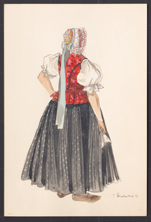 Kresba – odev ženský – starší typ