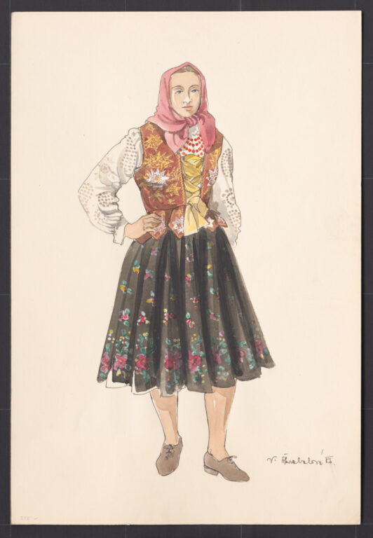 Kresba – odev ženský letný