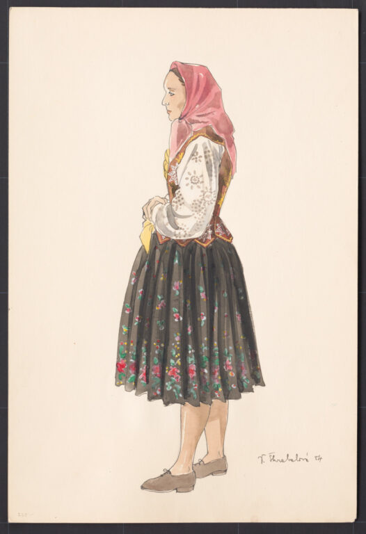 Kresba – odev ženský letný