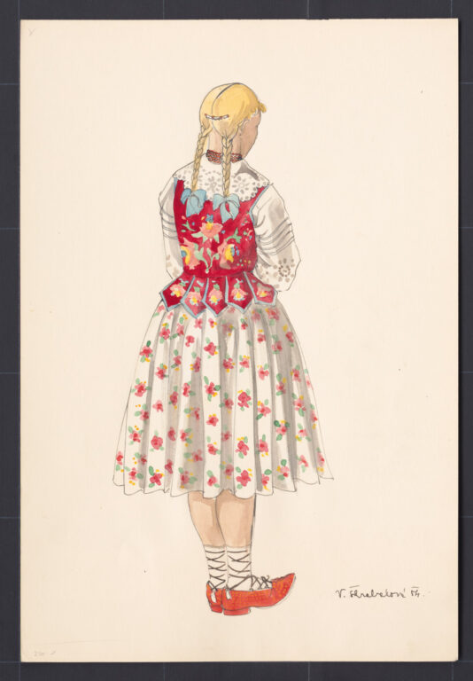 Kresba – odev dievčenský