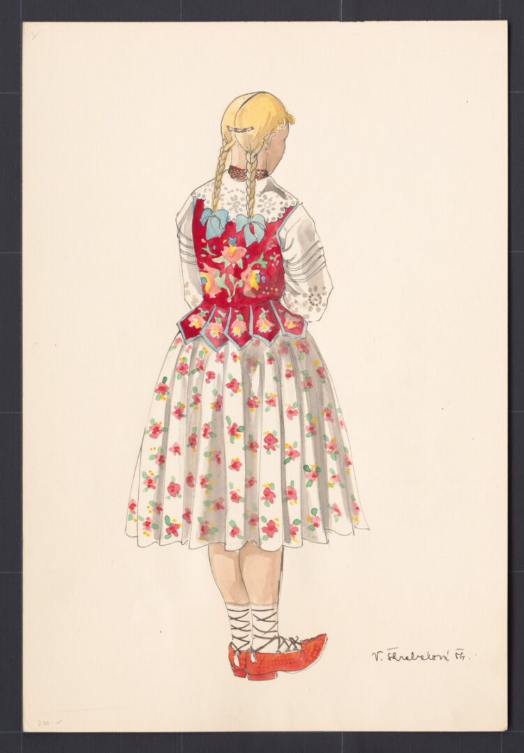 Kresba – odev dievčenský