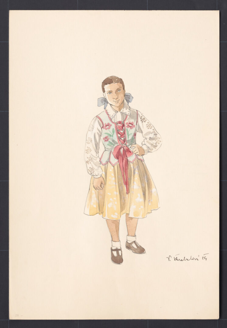 Kresba – odev dievčenský