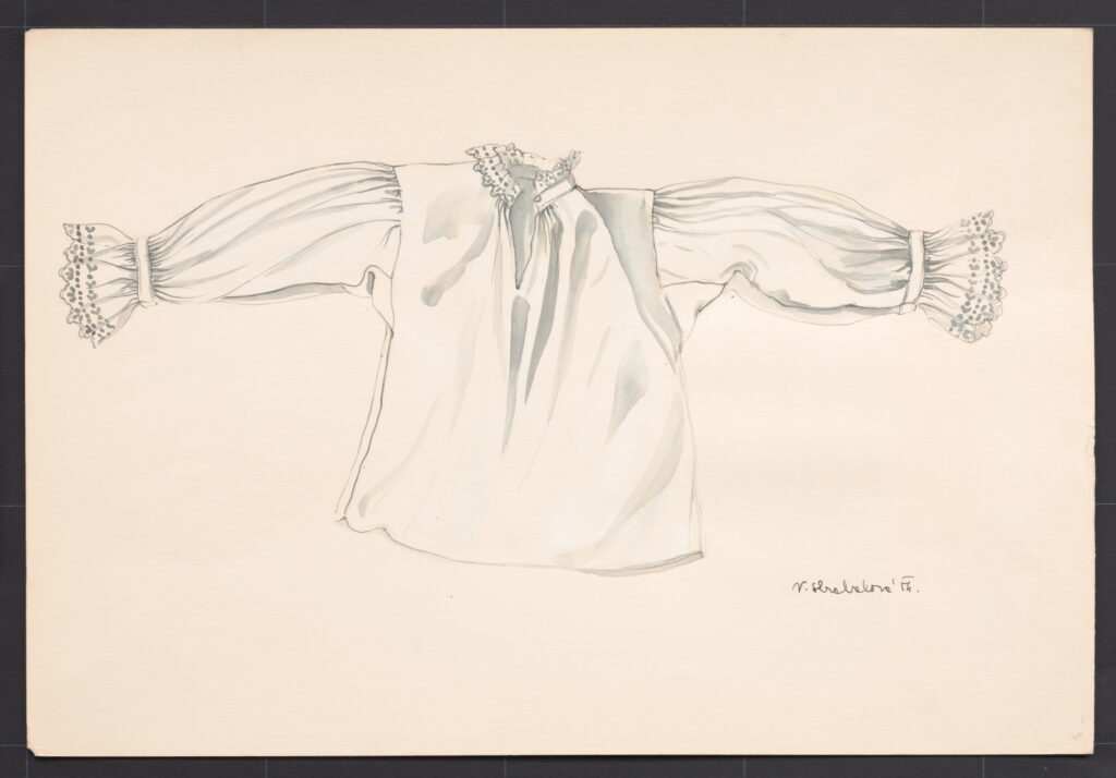 Kresba – rukávce ženské