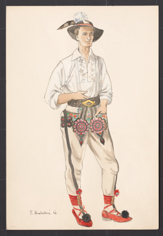 Kresba – odev sviatočný mládenecký