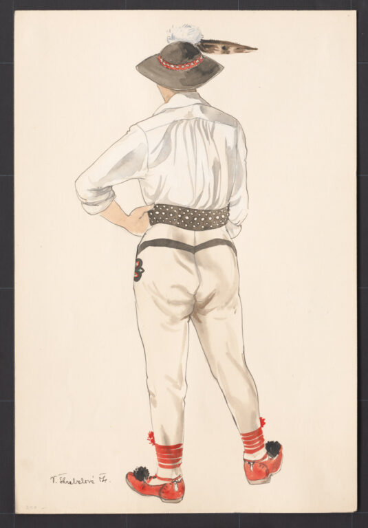 Kresba – odev sviatočný mládenecký