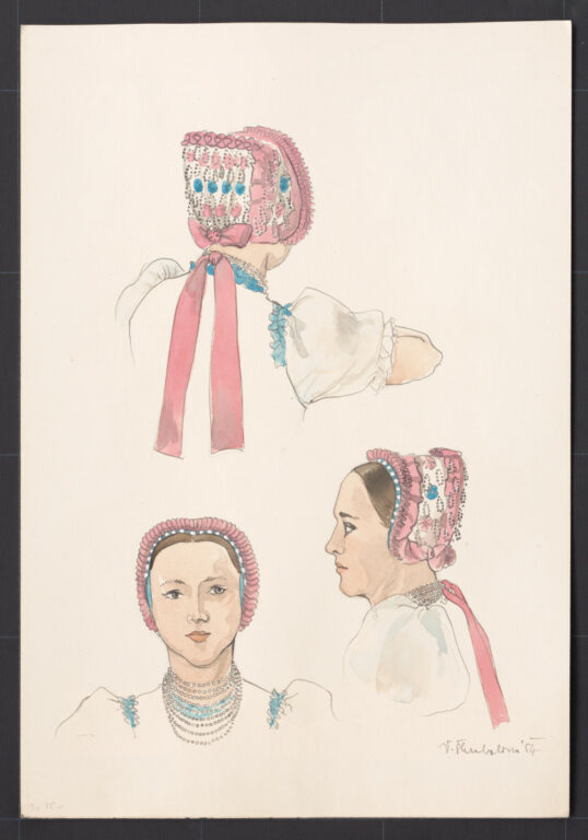 Kresba – čepiec – úprava na hlave