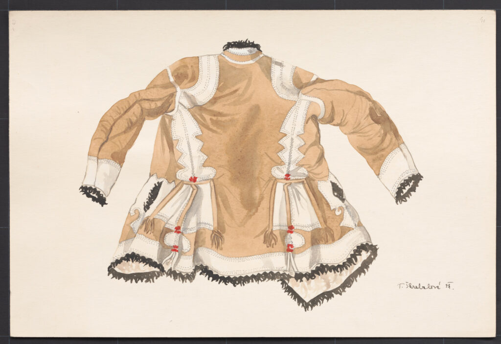 Kresba – kožuch ženský