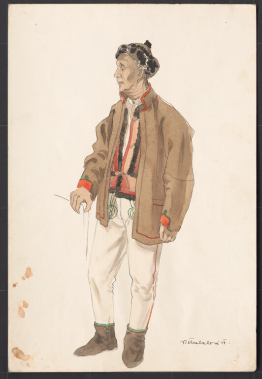 Kresba – odev mužský zimný