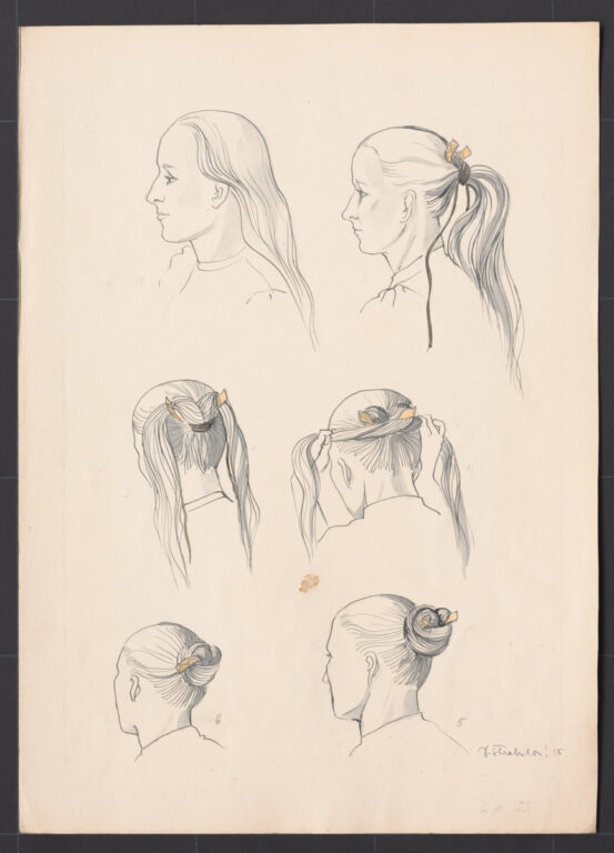 Kresba – účes ženy