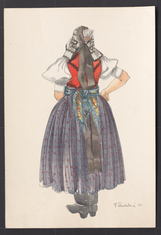 Kresba – odev ženský sviatočný