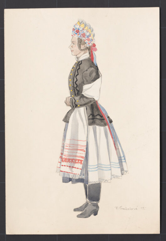 Kresba – odev mladuchy