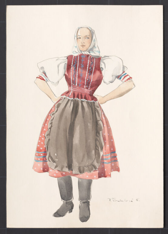 Kresba – odev ženský novší