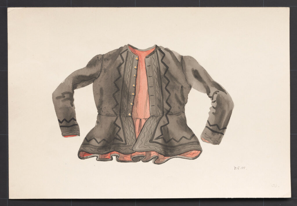 Kresba – kabátik ženský