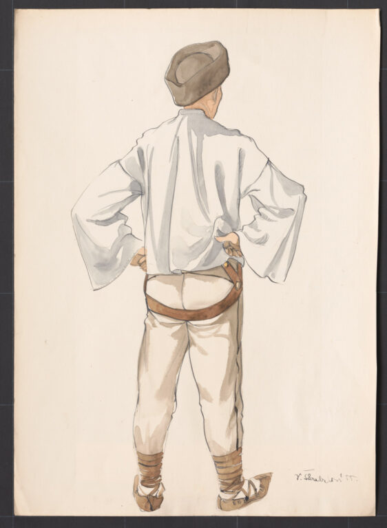 Kresba – odev mužský pracovný