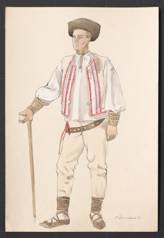 Kresba – odev mužský sviatočný