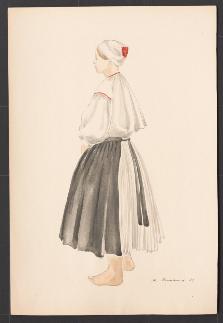 Kresba – odev ženský pracovný