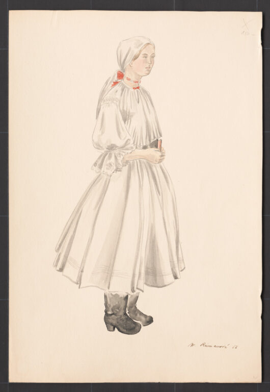 Kresba – odev ženský slávnostný