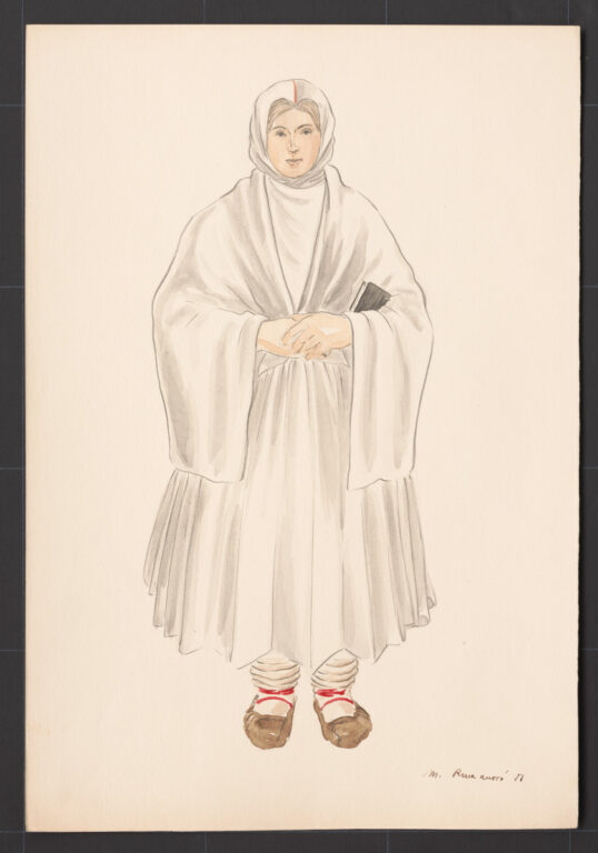 Kresba – odev ženský zimný sviatočný