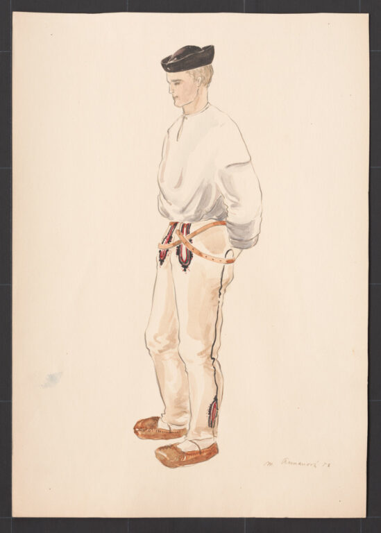 Kresba – odev mužský sviatočný