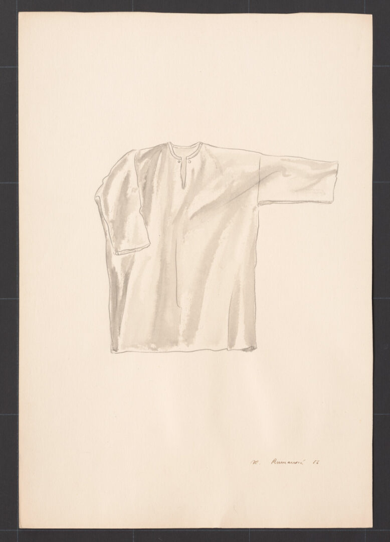 Kresba – košeľa mužská