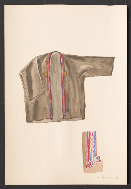 Kresba – kabanica mužská