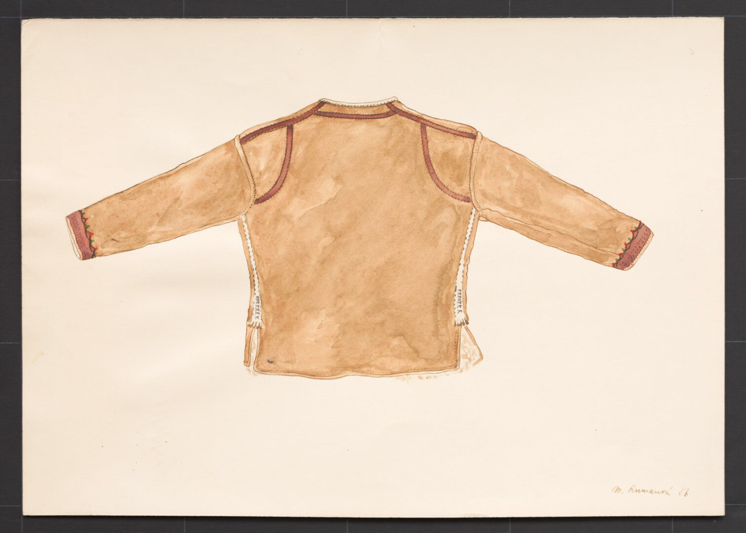 Kresba – kožuch mužský