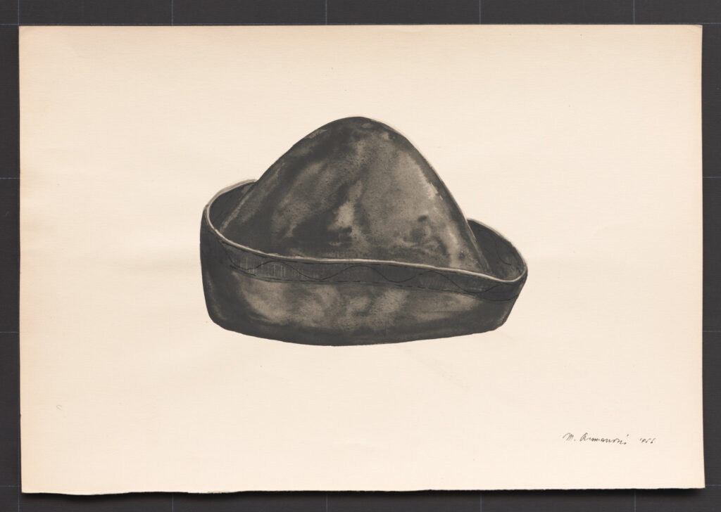 Kresba – klobúk mužský