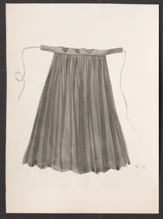 Kresba – zástera ženská