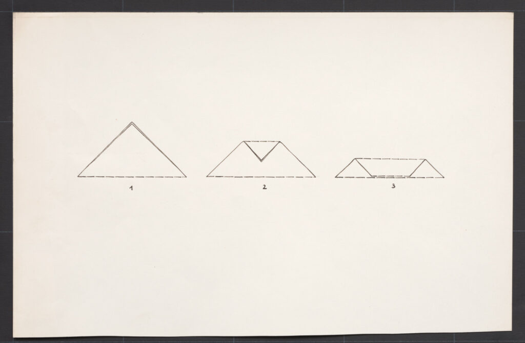 Kresba – šatka – spôsob skladania