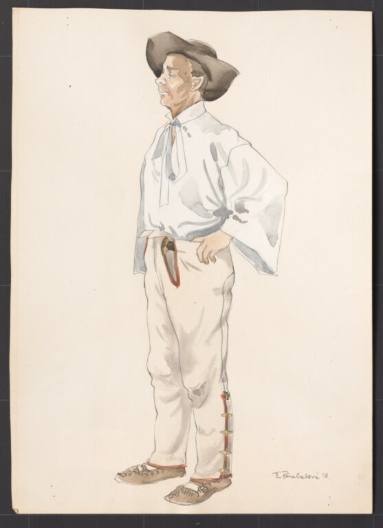 Kresba – muž v pracovnom odeve