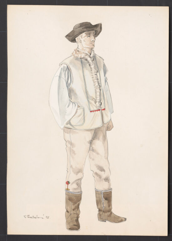 Kresba – odev mužský sviatočný