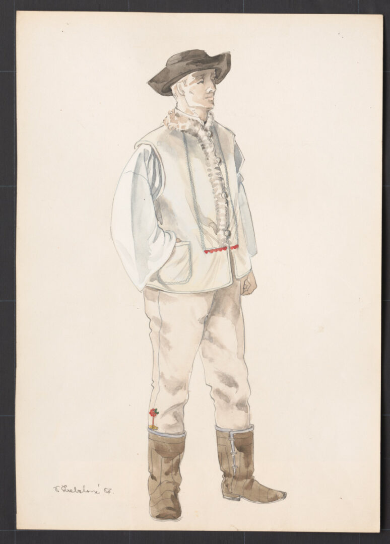 Kresba – odev mužský sviatočný