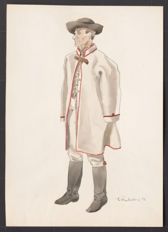 Kresba – odev mužský zimný