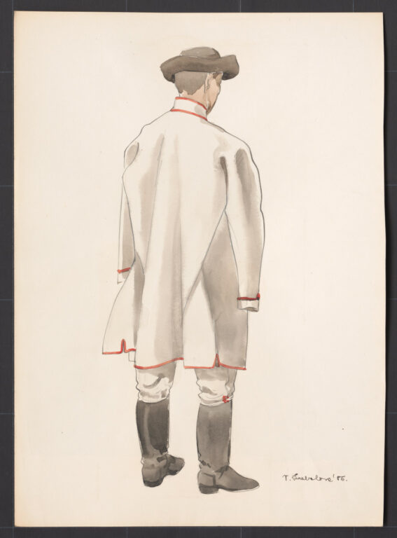 Kresba – odev mužský zimný