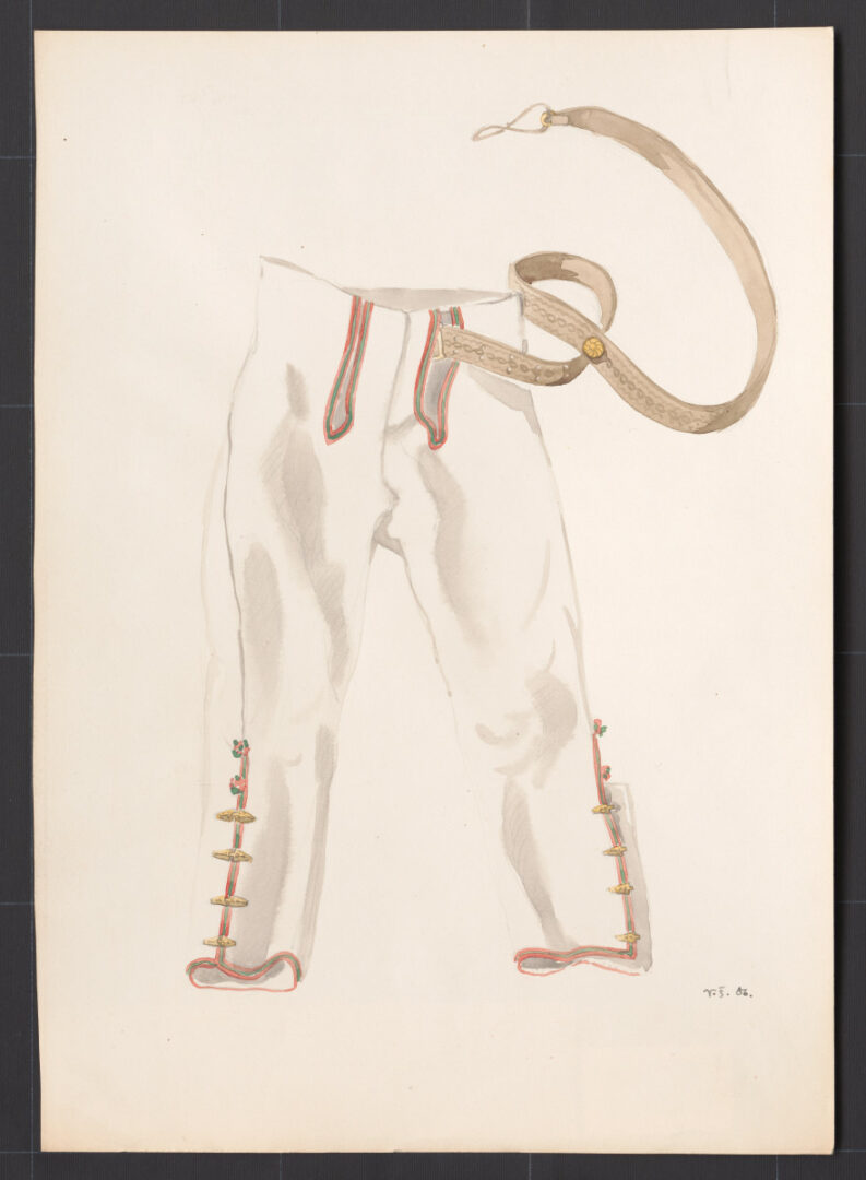 Kresba – nohavice mužské súkenné