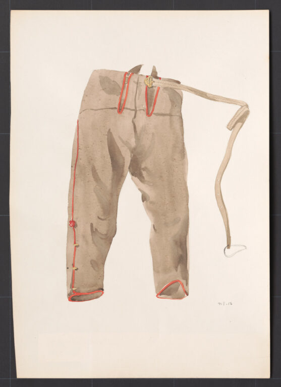 Kresba – nohavice súkenné hnedé